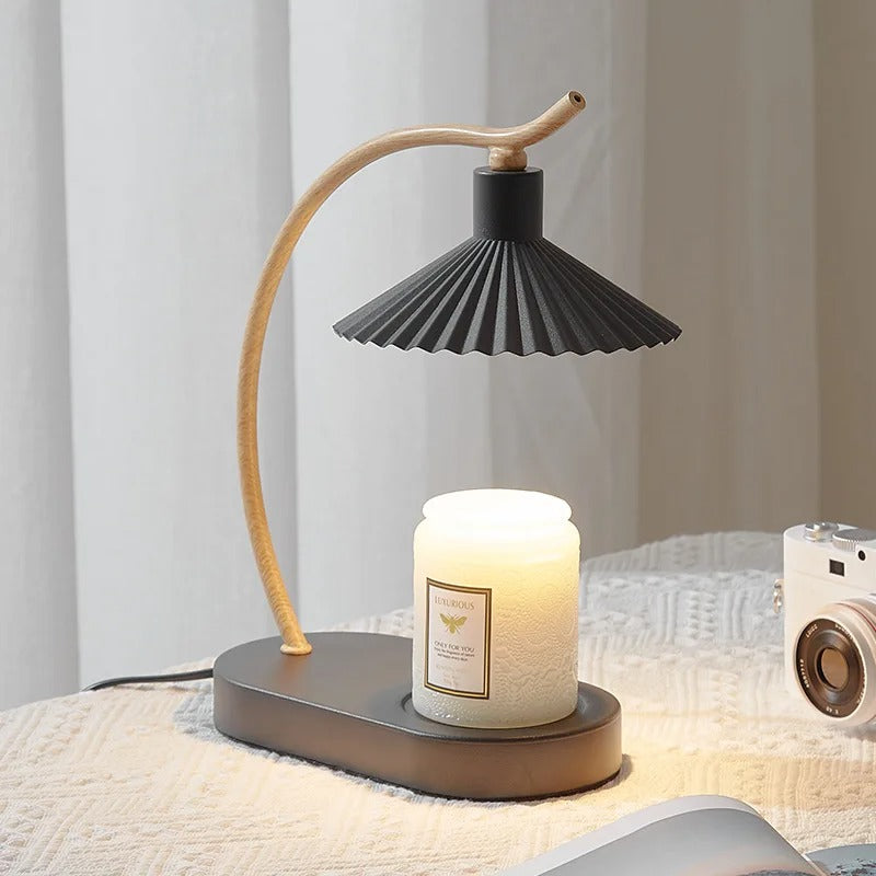 Nordisk LED-lampe til opvarmning af stearinlys, bordlampe