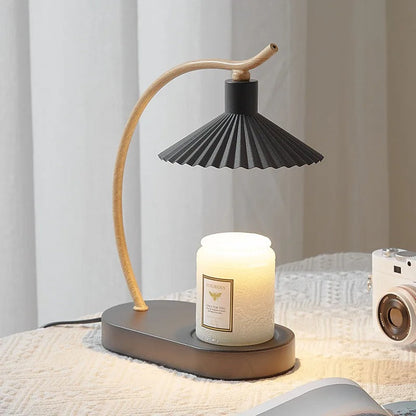 Nordisk LED-lampe til opvarmning af stearinlys, bordlampe