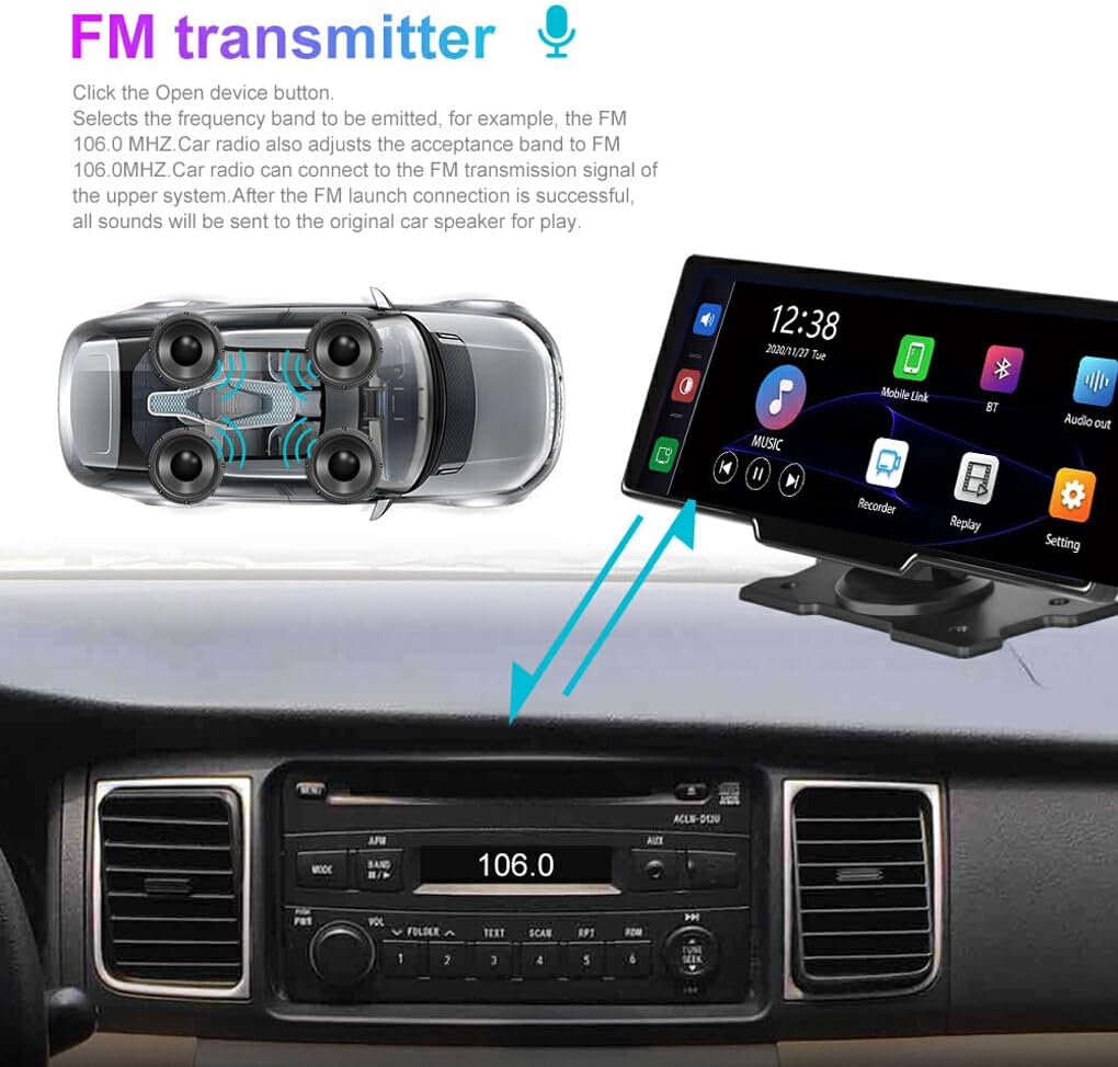 CarVision Pro Slimme Autodisplay met CarPlay Android Auto en Dashcam