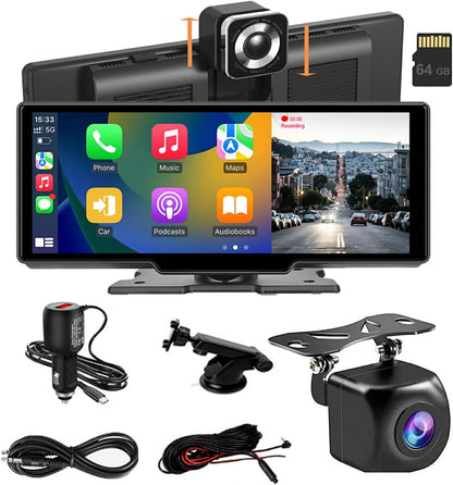 CarVision Pro Slimme Autodisplay met CarPlay Android Auto en Dashcam