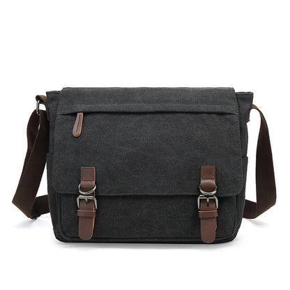 Carlos Robust Canvas Skuldertaske til Hverdagsbrug