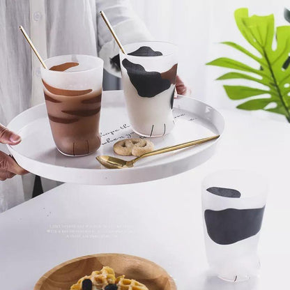 Glaskop med kattepote fremstillet af varmebestandigt glas