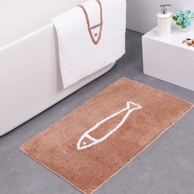 Chenille badmat met zachte vezels, vochtabsorptie en antislipachterkant