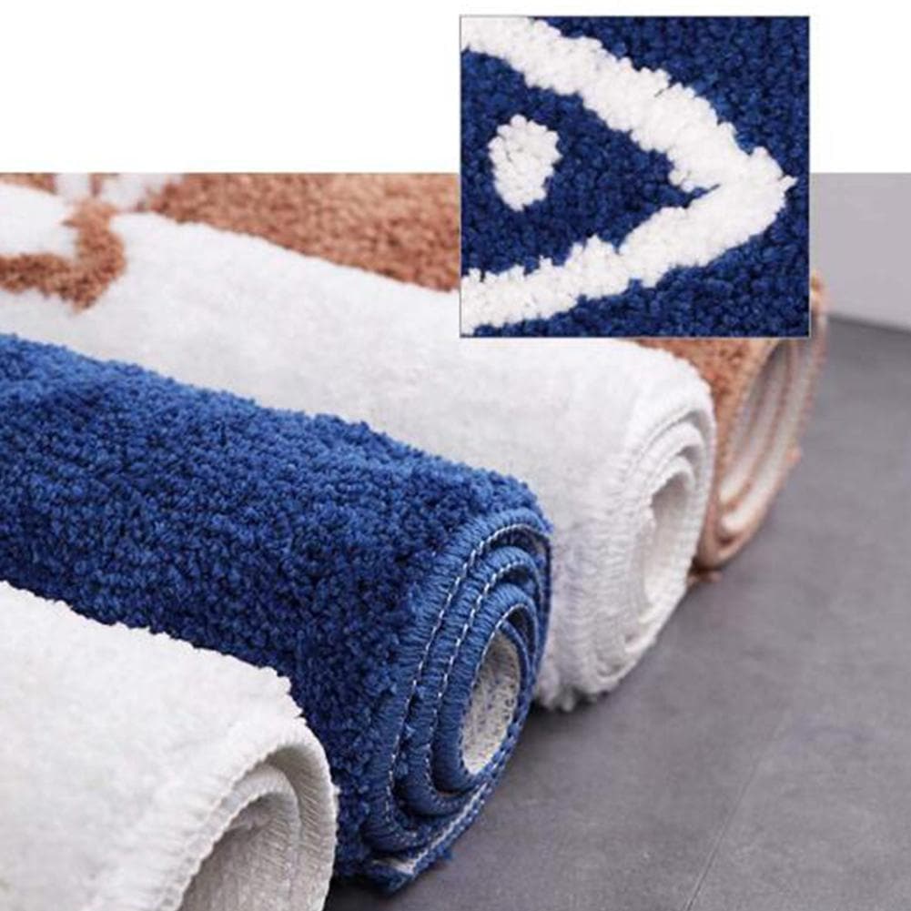 Chenille badmat met zachte vezels, vochtabsorptie en antislipachterkant
