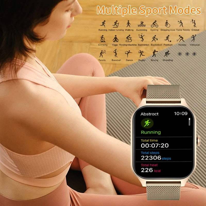 ChicTime Kvinders Smartwatch med Fitness- og Sundhedsovervågning