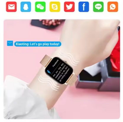 ChicTime Kvinders Smartwatch med Fitness- og Sundhedsovervågning