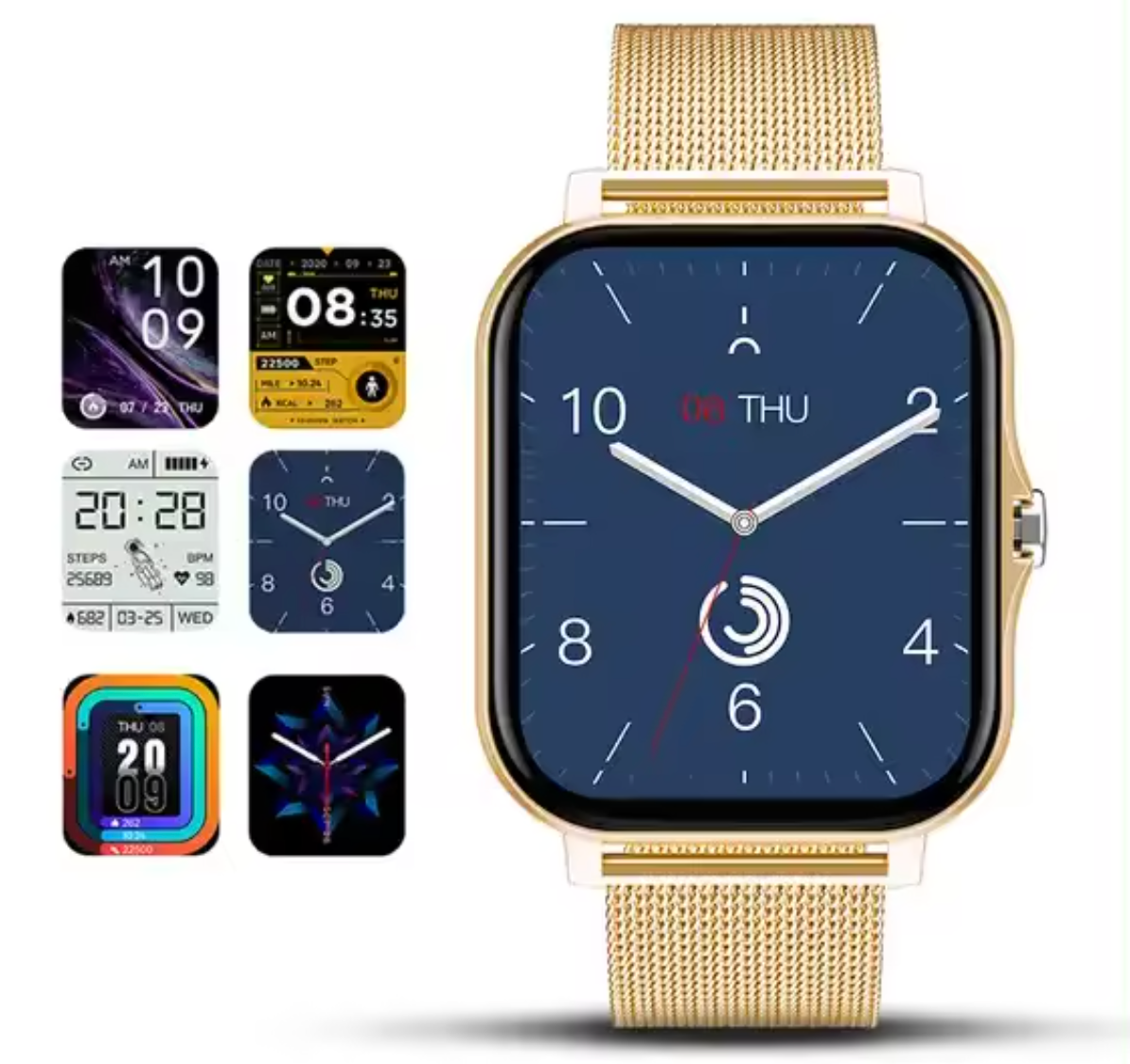 ChicTime Kvinders Smartwatch med Fitness- og Sundhedsovervågning