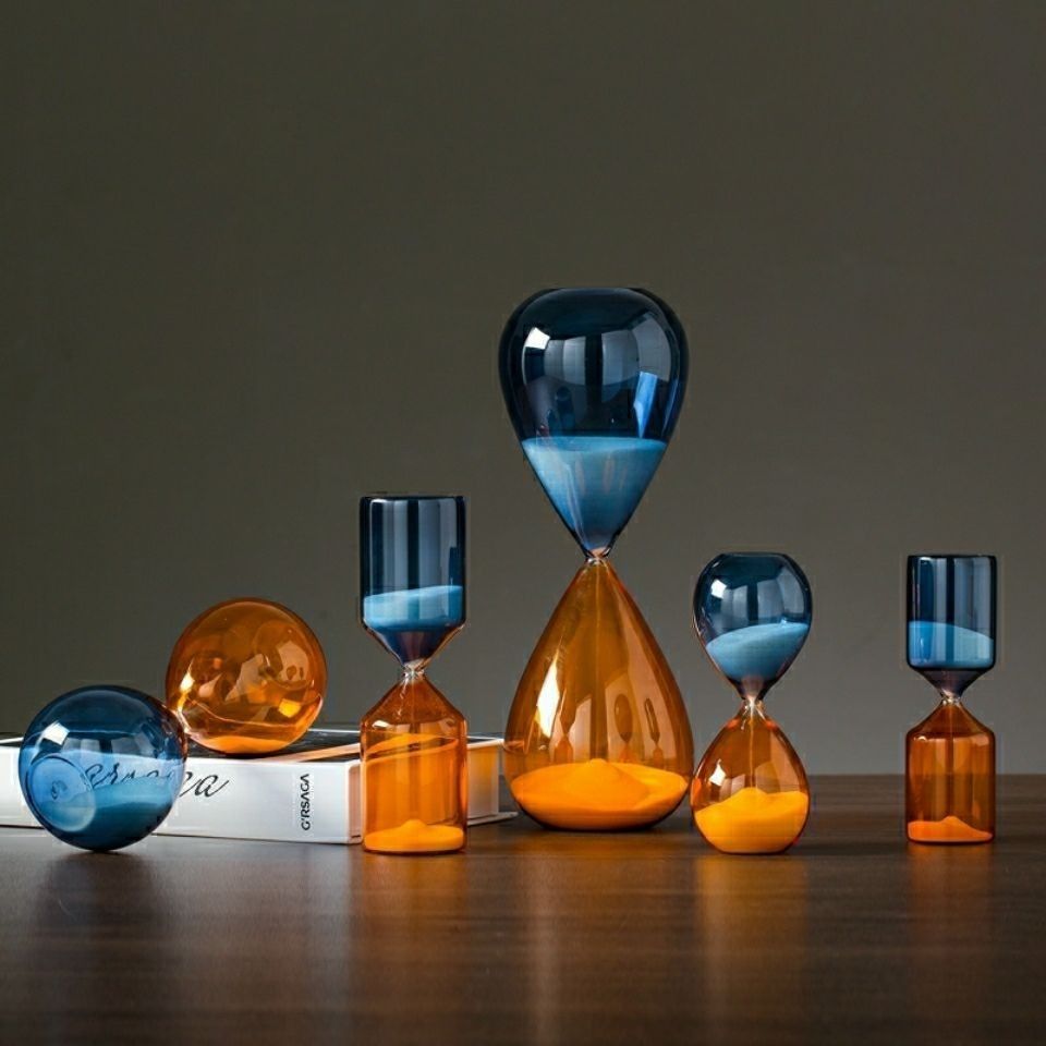 Chronovist Hourglass Timer with Elegant Glass Design and Multiple Time Options for Home Decor