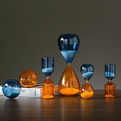 Chronovist Hourglass Timer with Elegant Glass Design and Multiple Time Options for Home Decor