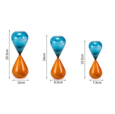 Chronovist Hourglass Timer with Elegant Glass Design and Multiple Time Options for Home Decor