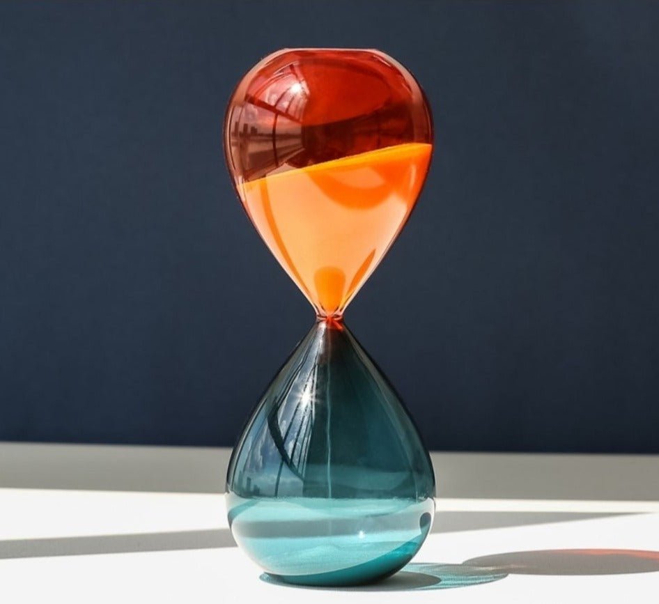 Chronovist Hourglass Timer with Elegant Glass Design and Multiple Time Options for Home Decor