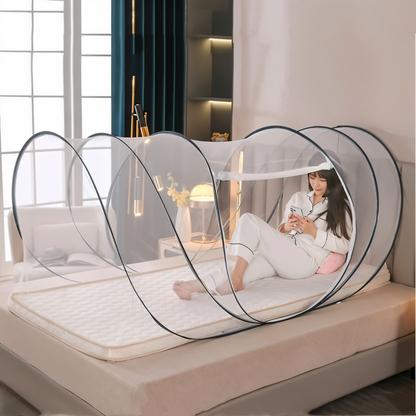 CircleGuard Faltbares Rundes Moskitonetz Kompaktes Reise-Pop-up-Design