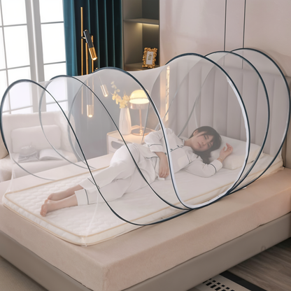 CircleGuard Faltbares Rundes Moskitonetz Kompaktes Reise-Pop-up-Design