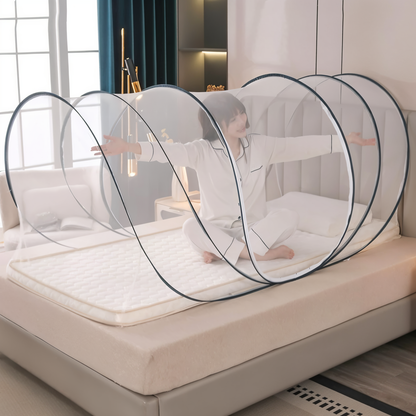 CircleGuard Faltbares Rundes Moskitonetz Kompaktes Reise-Pop-up-Design