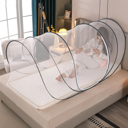 CircleGuard Faltbares Rundes Moskitonetz Kompaktes Reise-Pop-up-Design