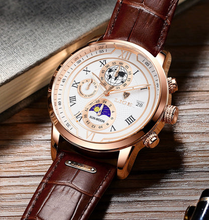 Classic Chronograph Men’s Watch Stylish Luxury Wristwatch
