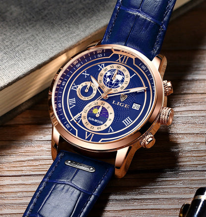Classic Chronograph Men’s Watch Stylish Luxury Wristwatch