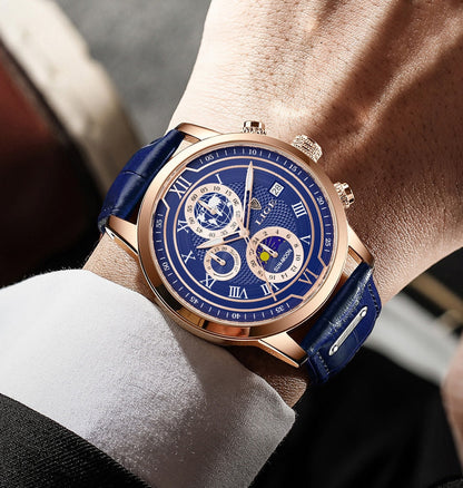Classic Chronograph Men’s Watch Stylish Luxury Wristwatch