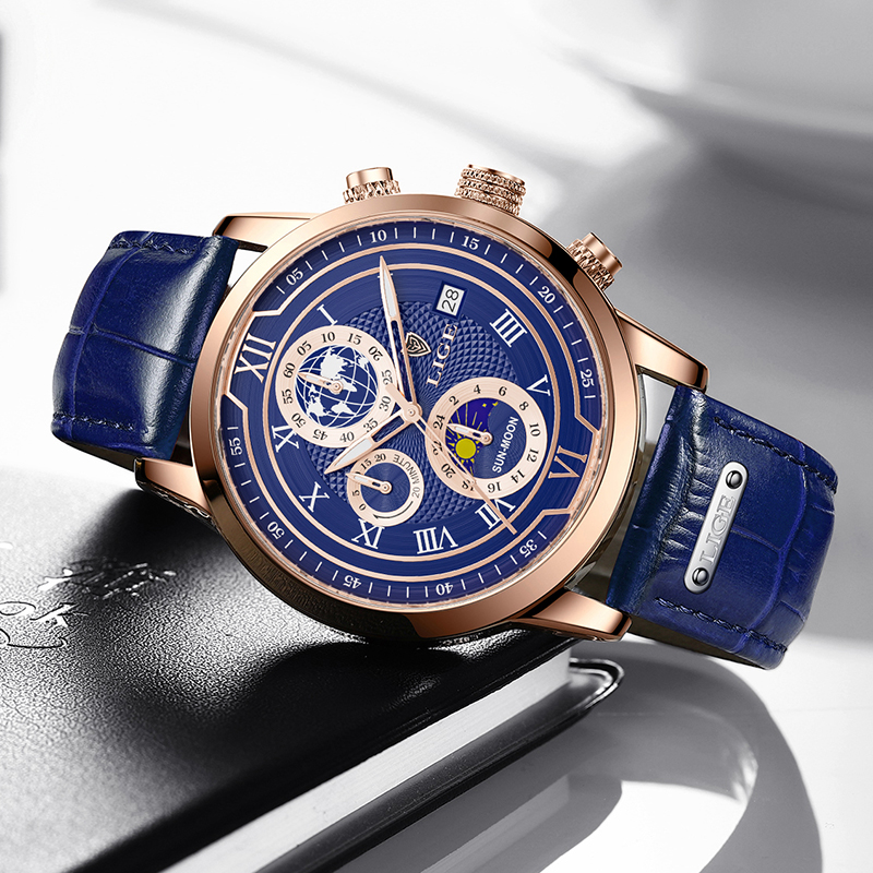Classic Chronograph Men’s Watch Stylish Luxury Wristwatch