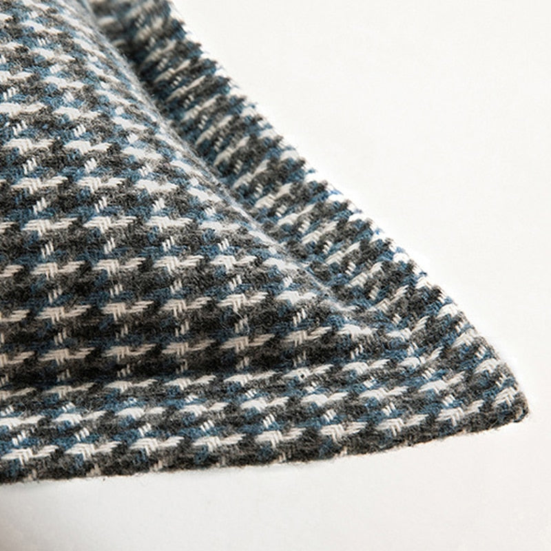 Klassisk sildebensmønstret jacquard-pudebetræk med tidløst mønster