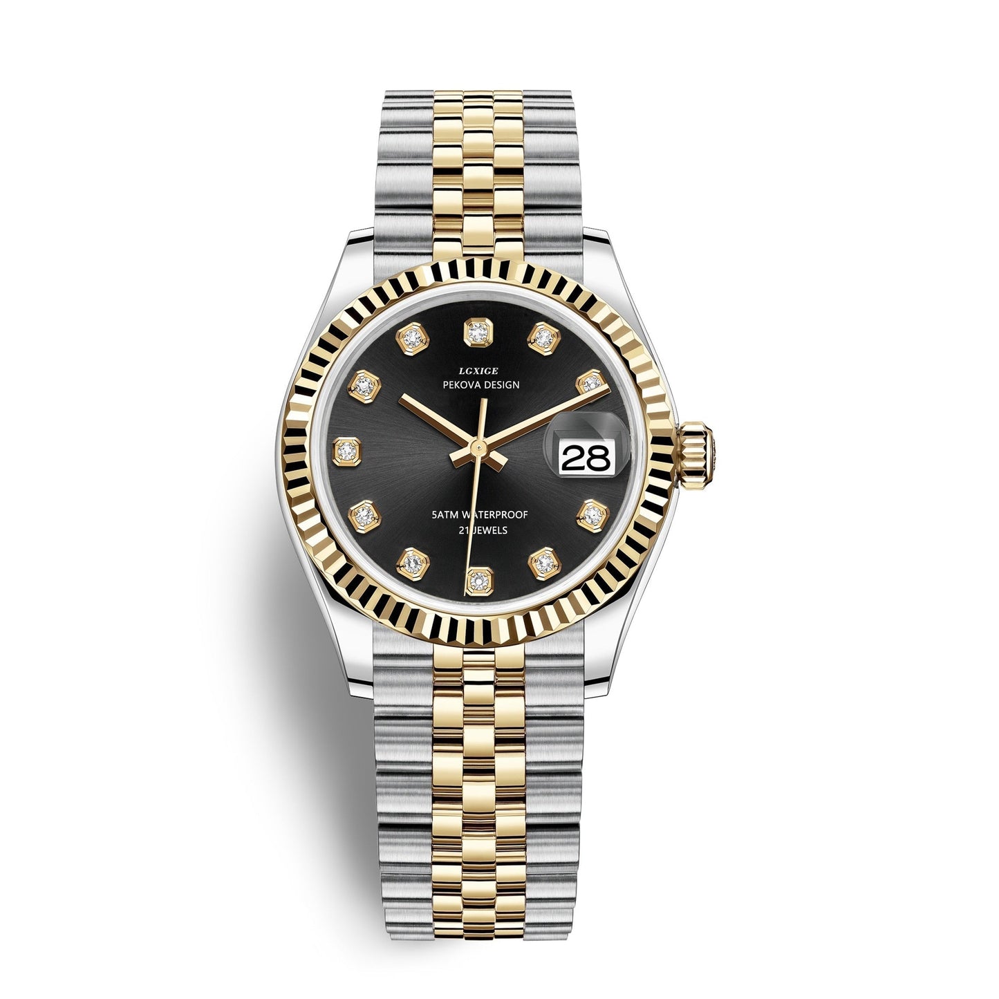 Klassiek Roestvrijstalen Polshorloge Nr. 296 Elegant Minimalistisch Horloge
