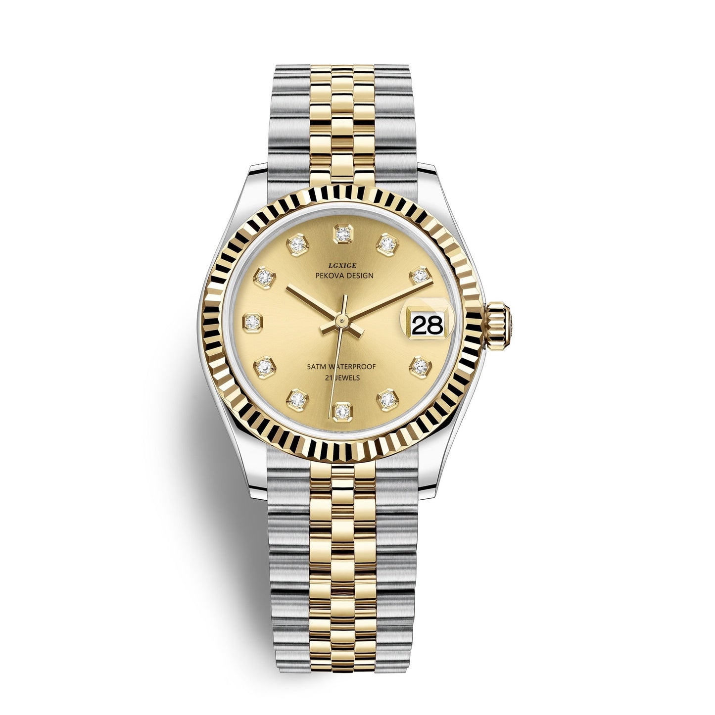 Klassiek Roestvrijstalen Polshorloge Nr. 296 Elegant Minimalistisch Horloge