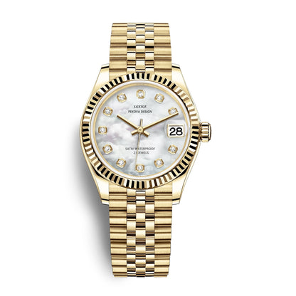 Klassiek Roestvrijstalen Polshorloge Nr. 296 Elegant Minimalistisch Horloge