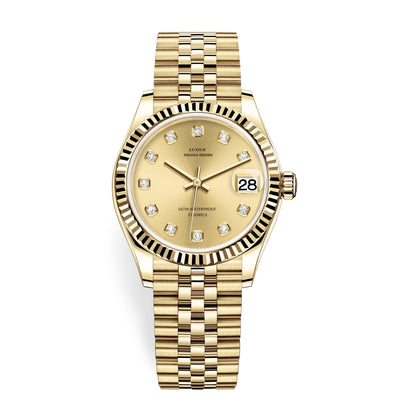 Klassiek Roestvrijstalen Polshorloge Nr. 296 Elegant Minimalistisch Horloge