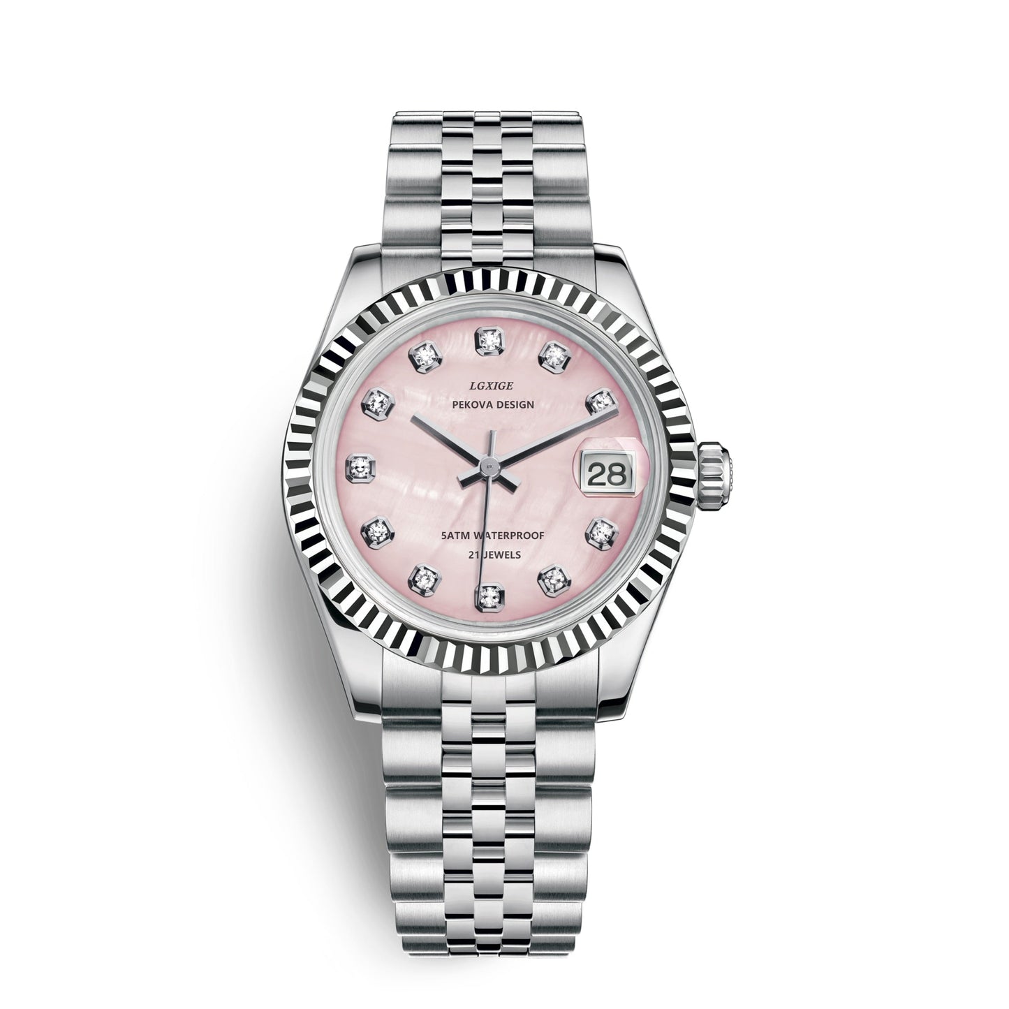 Klassiek Roestvrijstalen Polshorloge Nr. 296 Elegant Minimalistisch Horloge