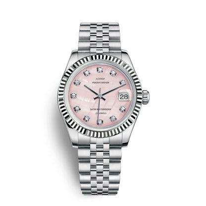 Klassiek Roestvrijstalen Polshorloge Nr. 296 Elegant Minimalistisch Horloge