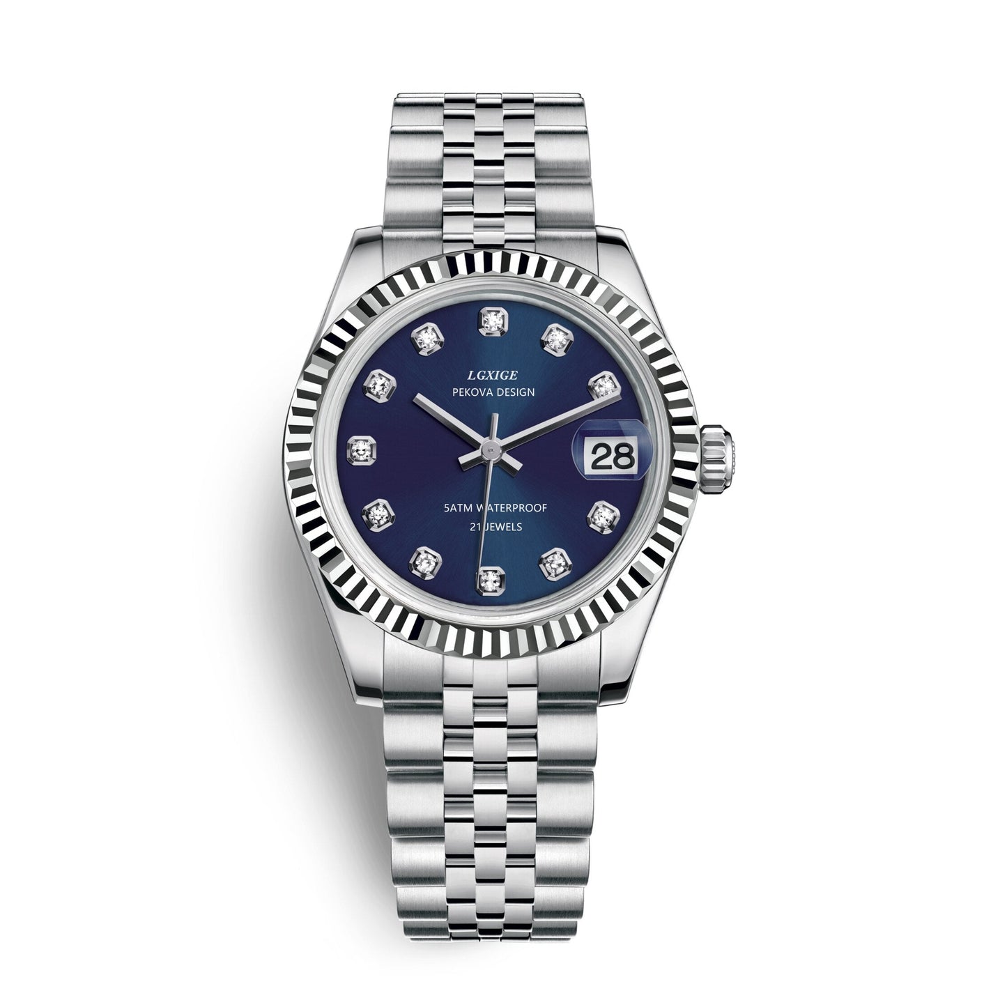 Klassiek Roestvrijstalen Polshorloge Nr. 296 Elegant Minimalistisch Horloge