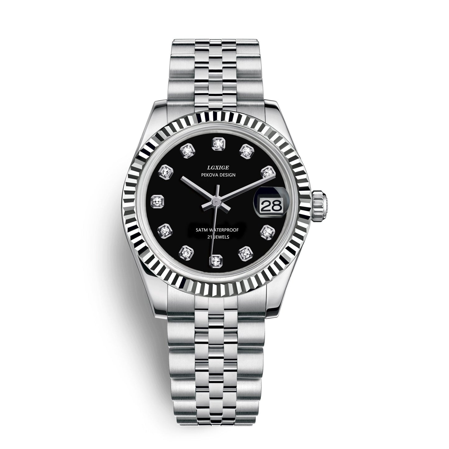 Klassiek Roestvrijstalen Polshorloge Nr. 296 Elegant Minimalistisch Horloge
