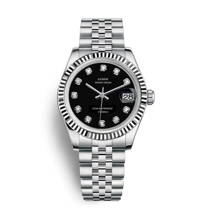 Klassiek Roestvrijstalen Polshorloge Nr. 296 Elegant Minimalistisch Horloge