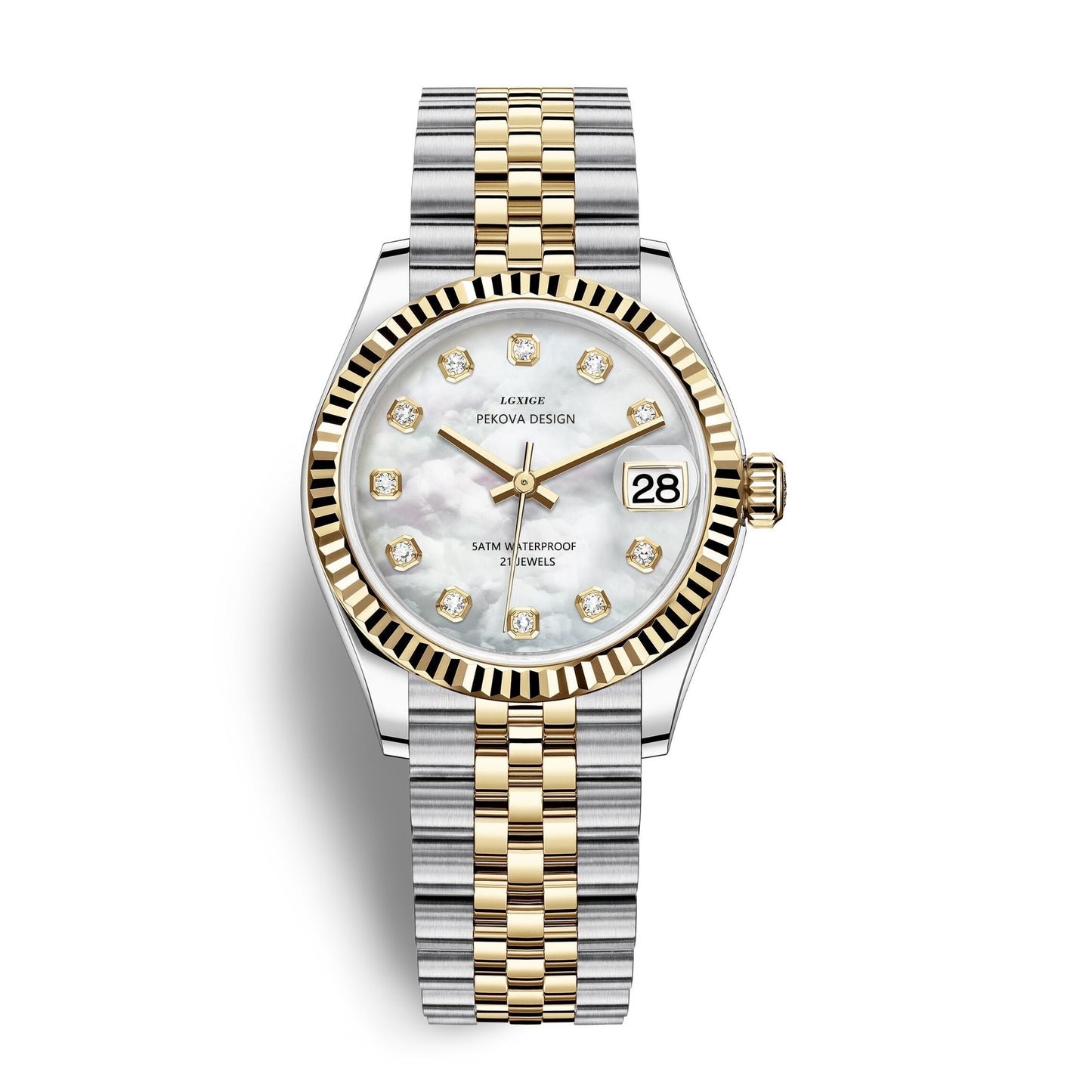Klassiek Roestvrijstalen Polshorloge Nr. 296 Elegant Minimalistisch Horloge