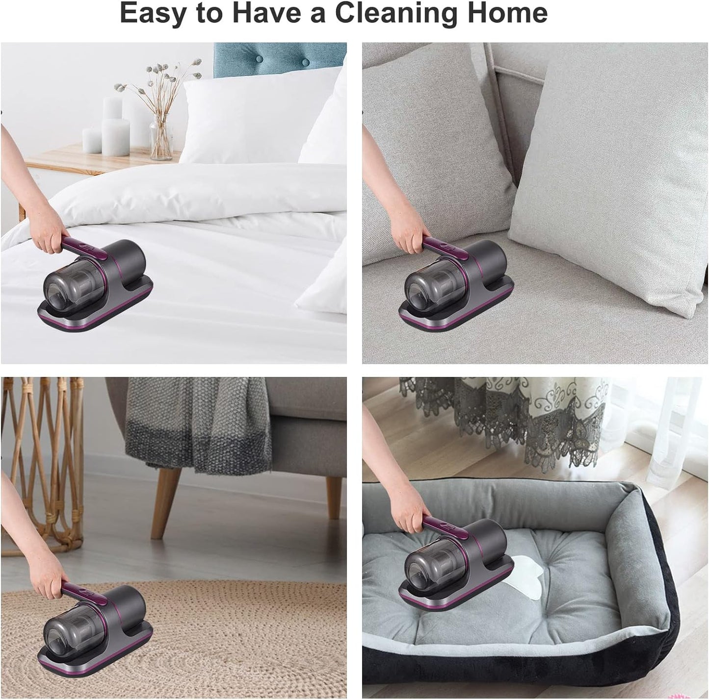 CleanMaster Handheld Vacuum Cleaner for Mattress Furniture and Home