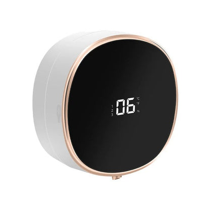 Cleon automatische zeepdispenser met contactloze sensor, LED-display en oplaadbare wandmontage