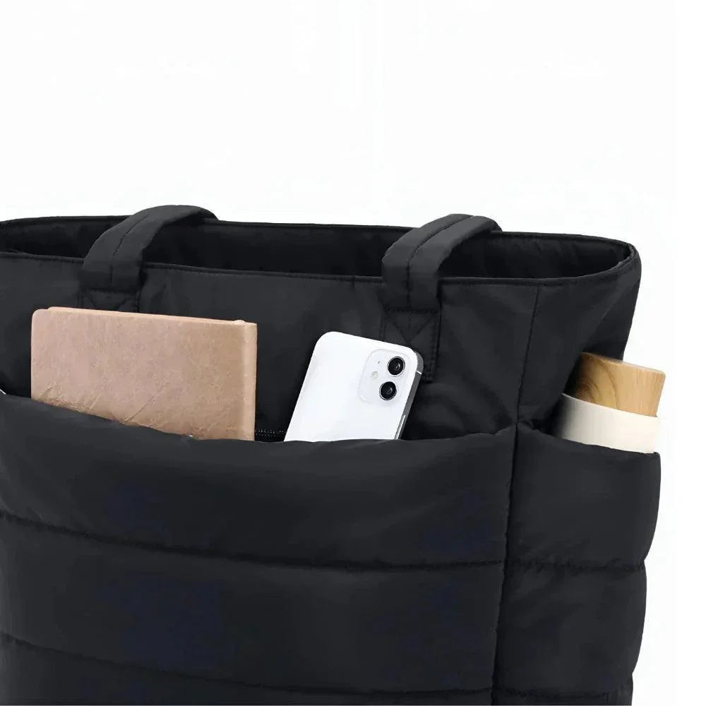 Cloud Puffer Tote Taske Let Vatteret Skuldertaske