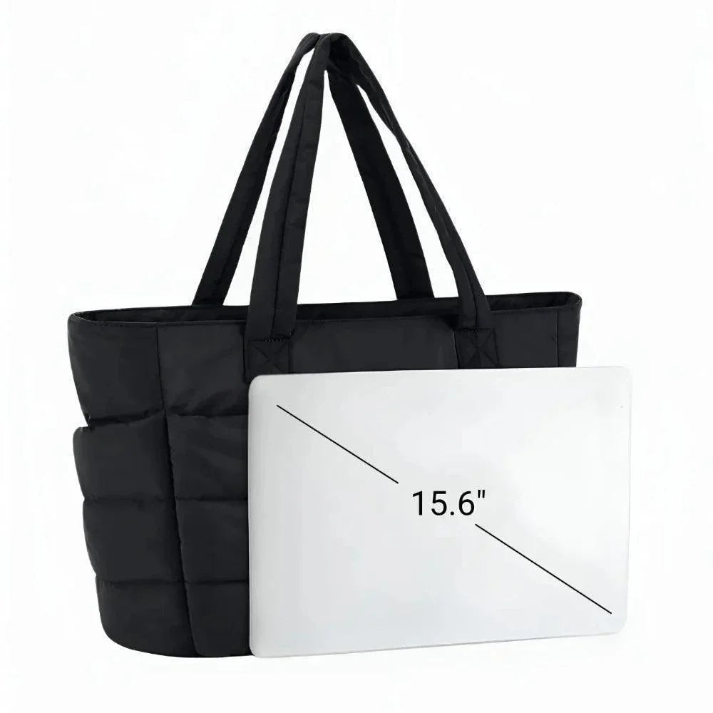 Cloud Puffer Tote Taske Let Vatteret Skuldertaske