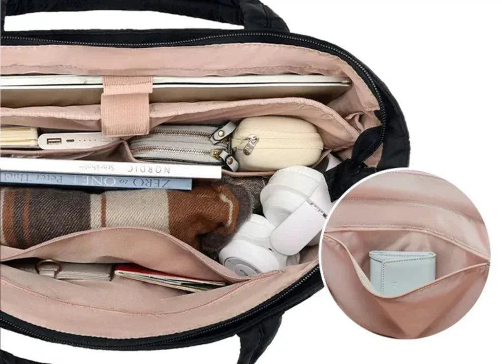 Cloud Puffer Tote Taske Let Vatteret Skuldertaske