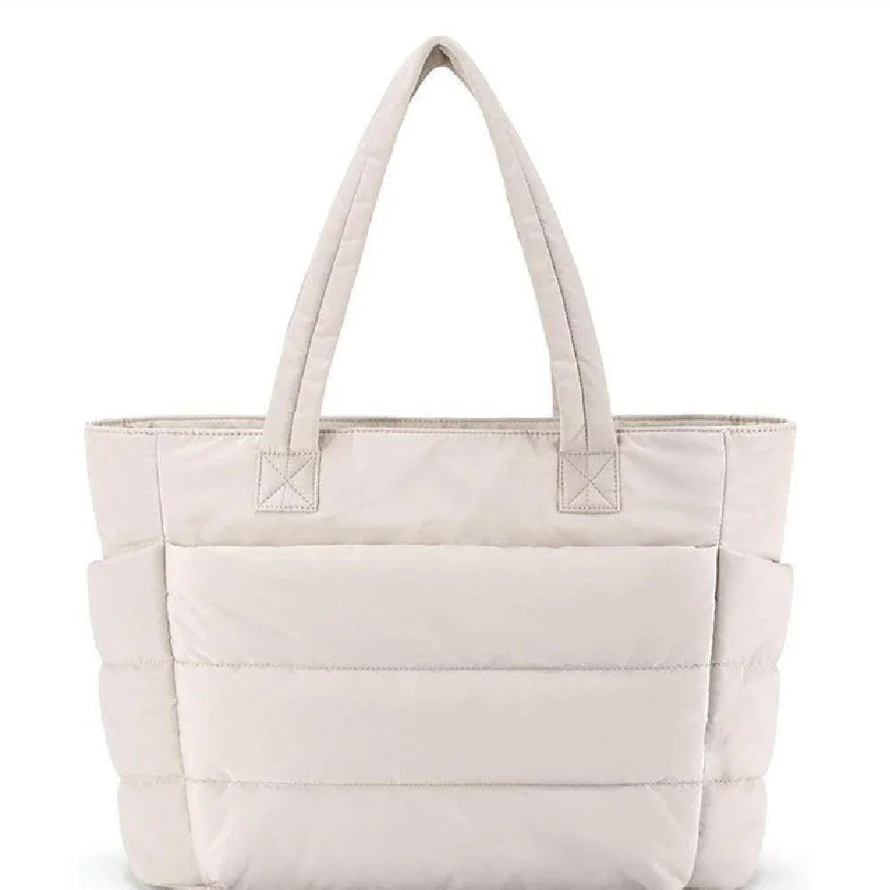 Cloud Puffer Tote Taske Let Vatteret Skuldertaske