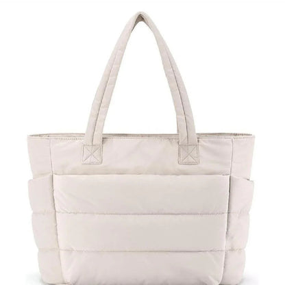 Cloud Puffer Tote Taske Let Vatteret Skuldertaske