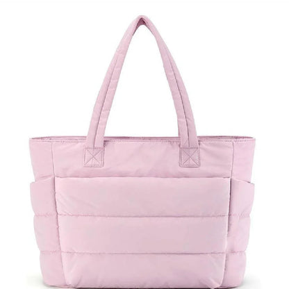 Cloud Puffer Tote Taske Let Vatteret Skuldertaske