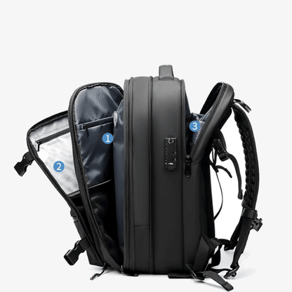 CompriBag Vacuum Travel Backpack Expandable Space Saving Carry On