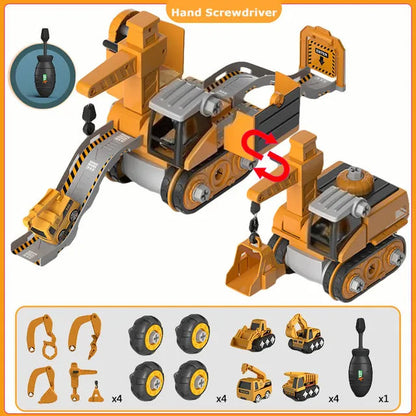 Constructo bouw- en speelvoertuigenset educatief constructiespeelgoed