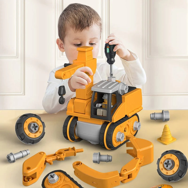 Constructo bouw- en speelvoertuigenset educatief constructiespeelgoed