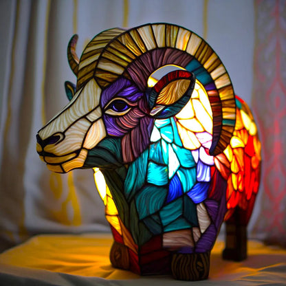 Lampa stołowa inspirowana sztuką współczesną, ręcznie wykonane oświetlenie ambientowe