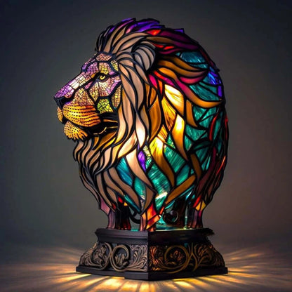Lampa stołowa inspirowana sztuką współczesną, ręcznie wykonane oświetlenie ambientowe