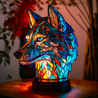 Lampa stołowa inspirowana sztuką współczesną, ręcznie wykonane oświetlenie ambientowe
