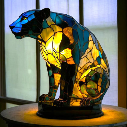 Lampa stołowa inspirowana sztuką współczesną, ręcznie wykonane oświetlenie ambientowe