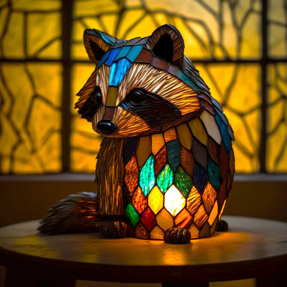 Lampa stołowa inspirowana sztuką współczesną, ręcznie wykonane oświetlenie ambientowe